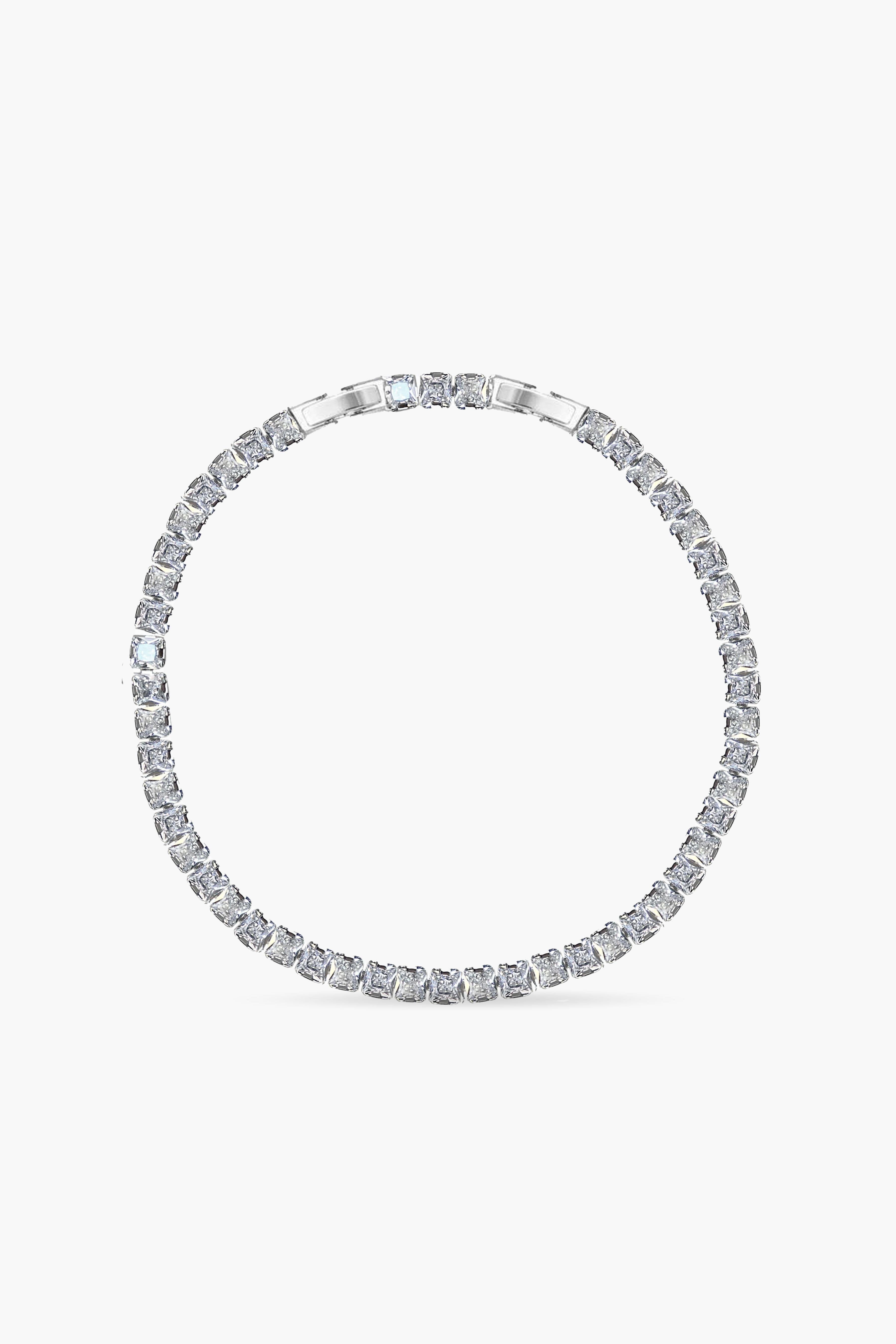 4MM | Princess Cut Su Yolu Bileklik | Luxury Jewelry by Atelier Duygu.