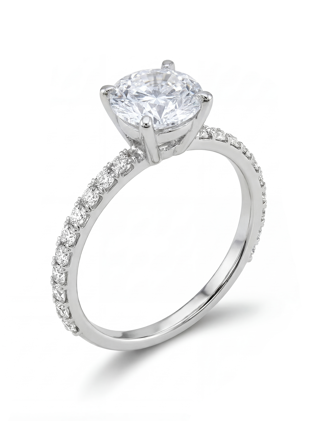 4.0CT | 4 Tırnak Kolu Taşlı Tektaş Yüzük