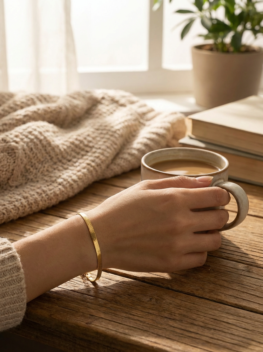 Bold Flat Chain Bileklik