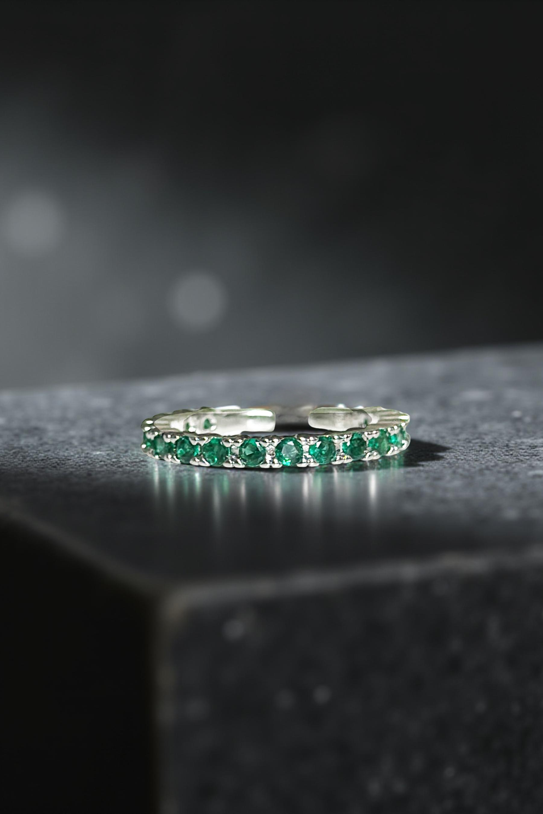 2MM | Green Full Eternity Yüzük Atelier Duygu.