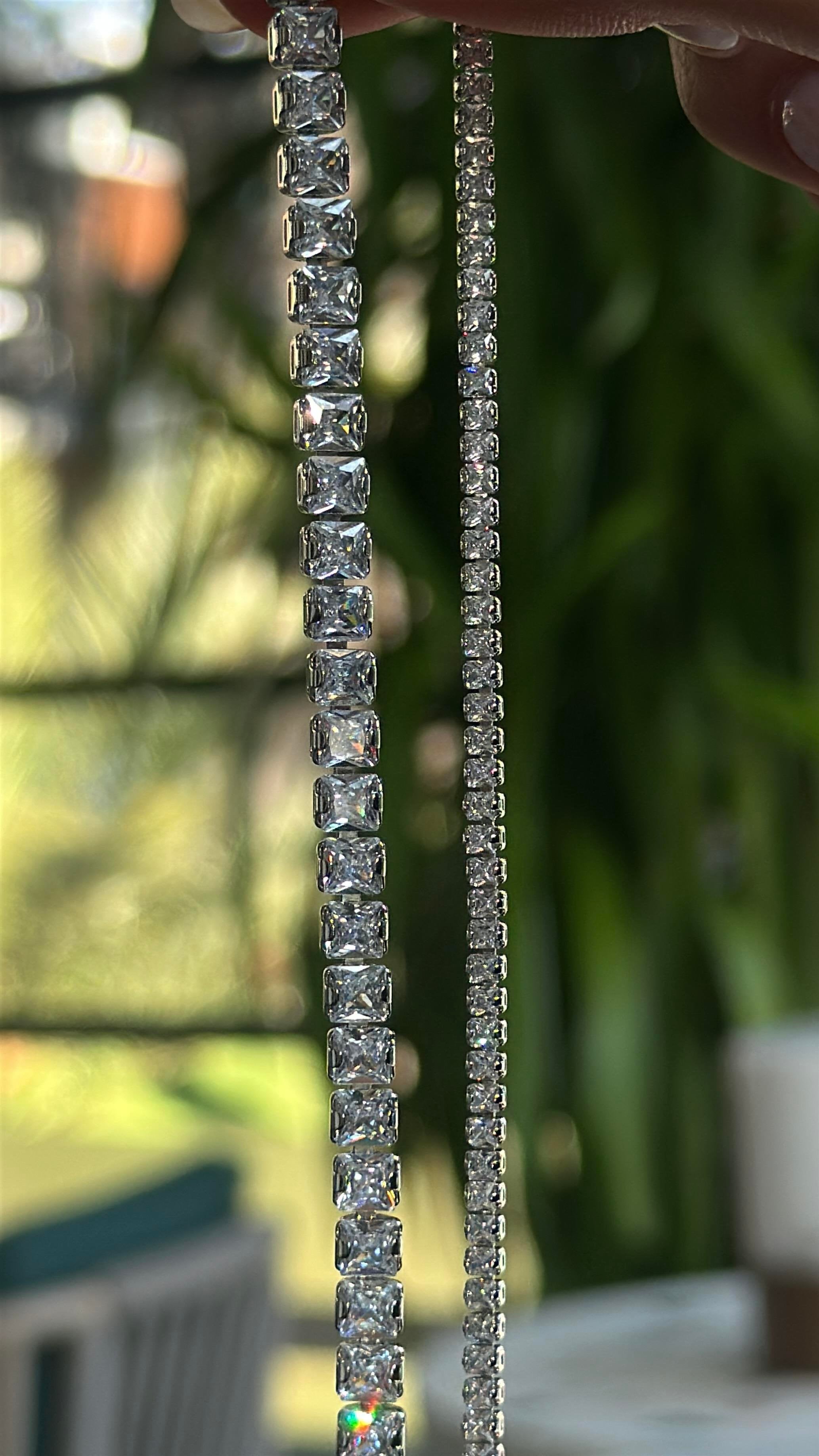 4MM | Princess Cut Su Yolu Bileklik | Luxury Jewelry by Atelier Duygu.