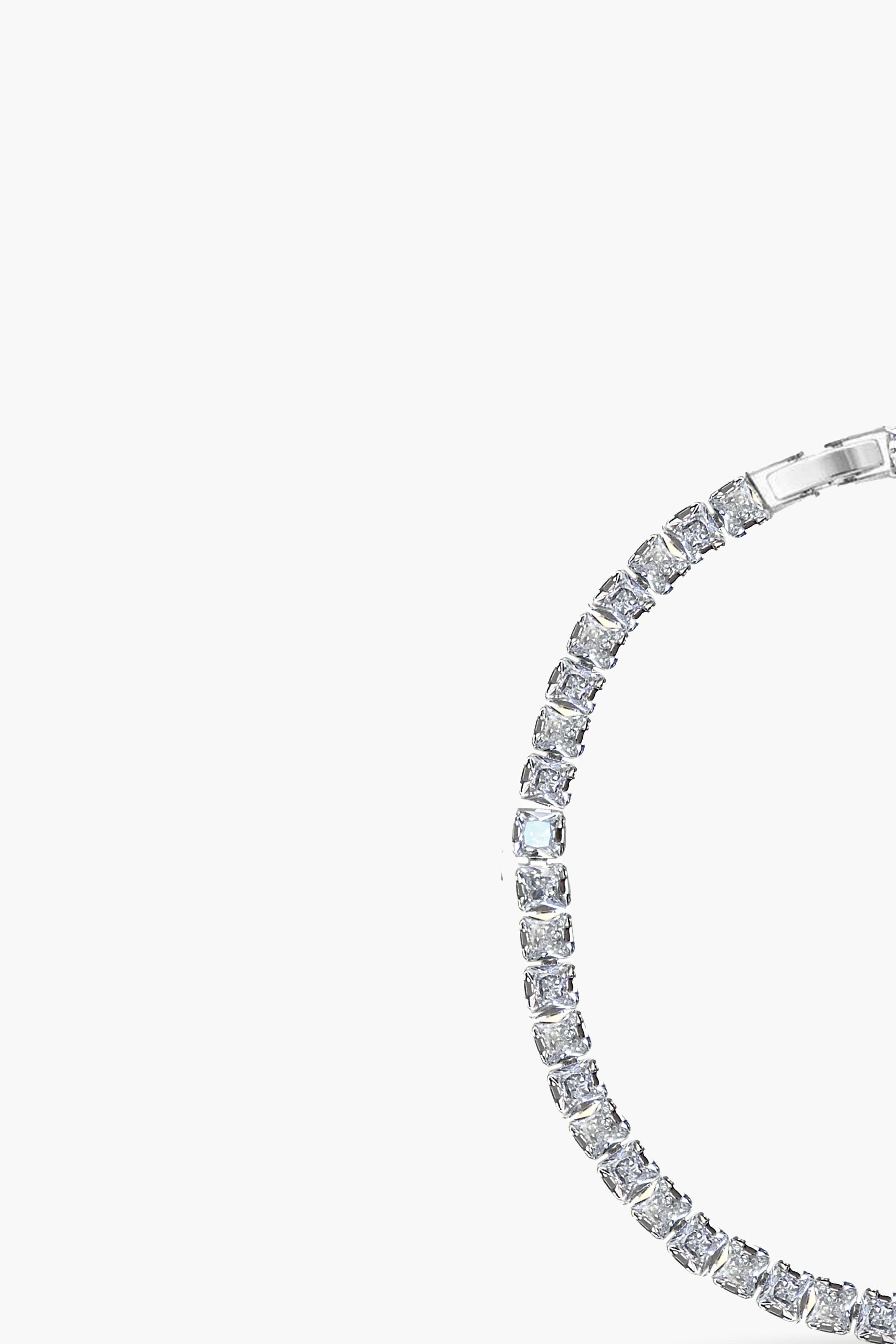 4MM | Princess Cut Su Yolu Bileklik | Luxury Jewelry by Atelier Duygu.