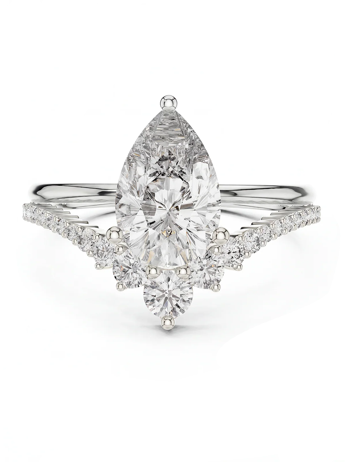 2CT | Pear Cut Alina Eternity Yüzük