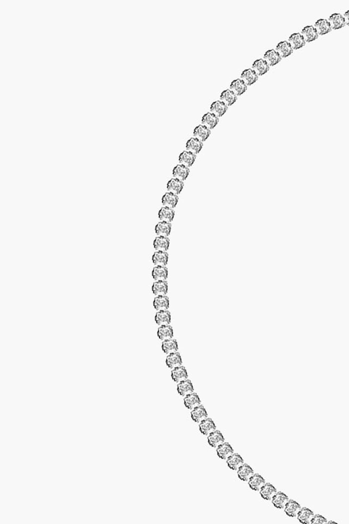 3MM | Choker Princess Cut Su Yolu Kolye Atelier Duygu.