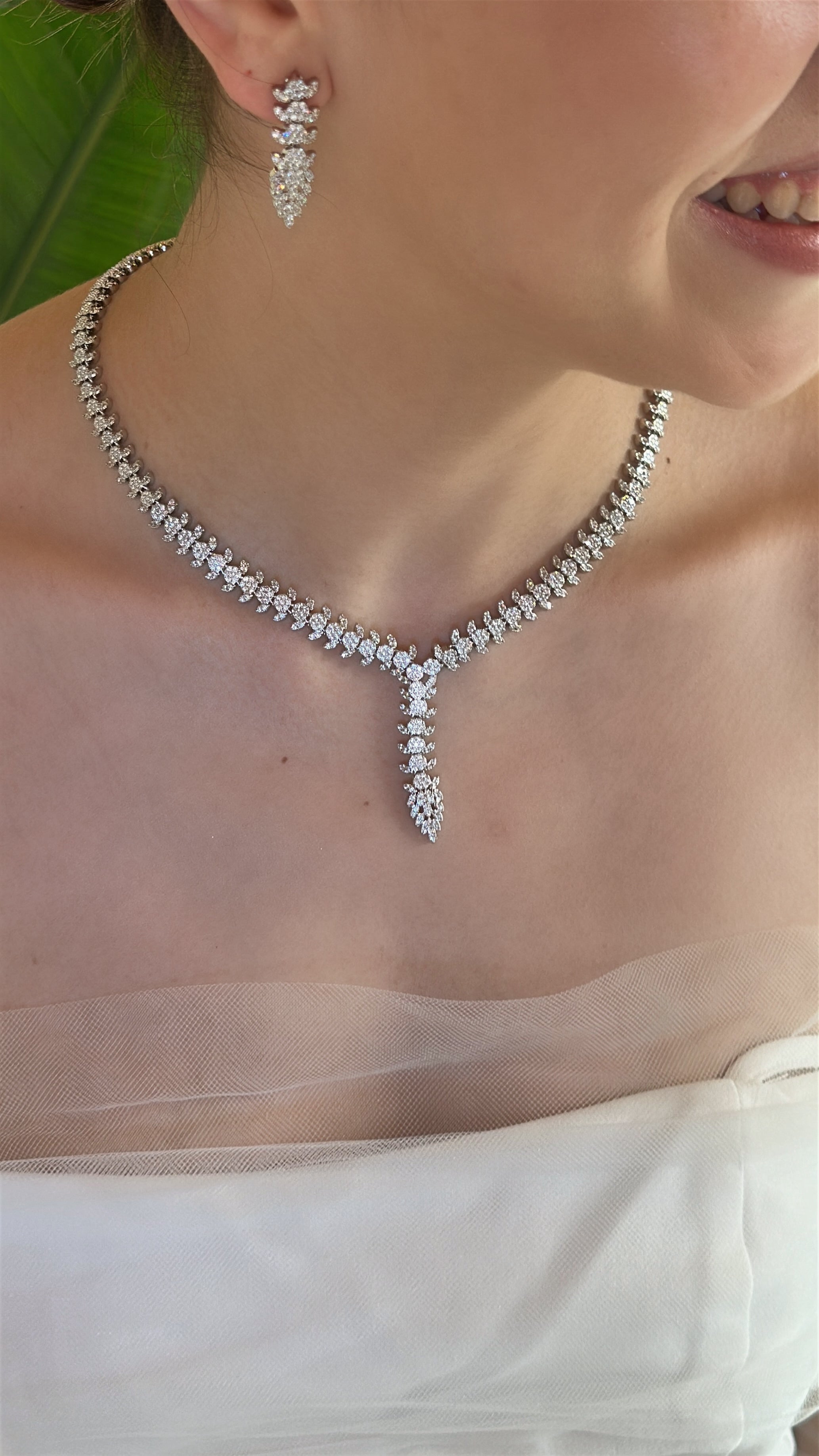 Calire Kolye - Küpe - Bileklik - Yüzük Set Atelier Duygu.