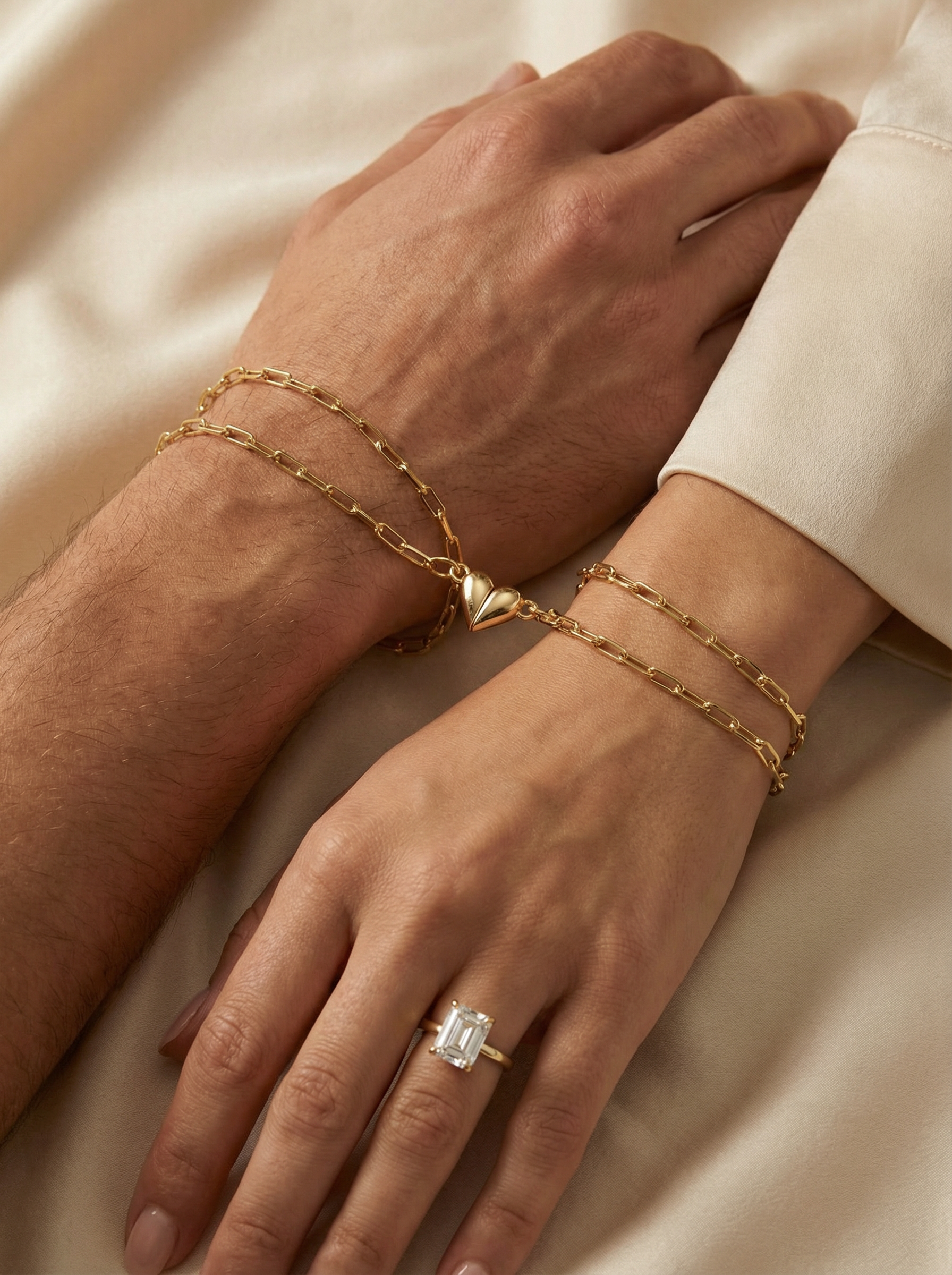 Twin Love Bileklik - Farklı bilekliklerle kombinlenebilen şık ve etkileyici bir romantik hediye alternatifi.