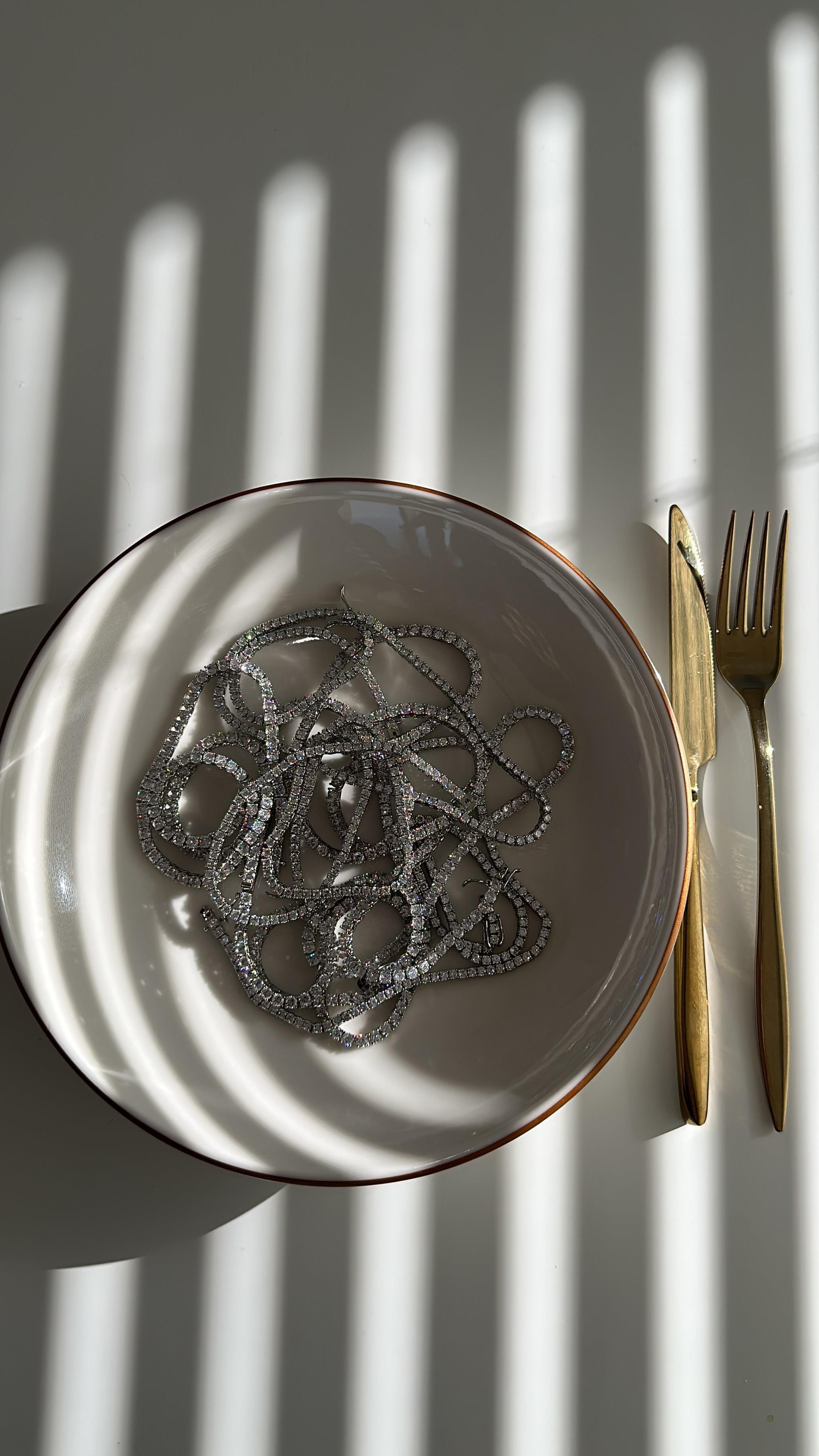 3MM | Döküm Su Yolu Kolye Atelier Duygu.