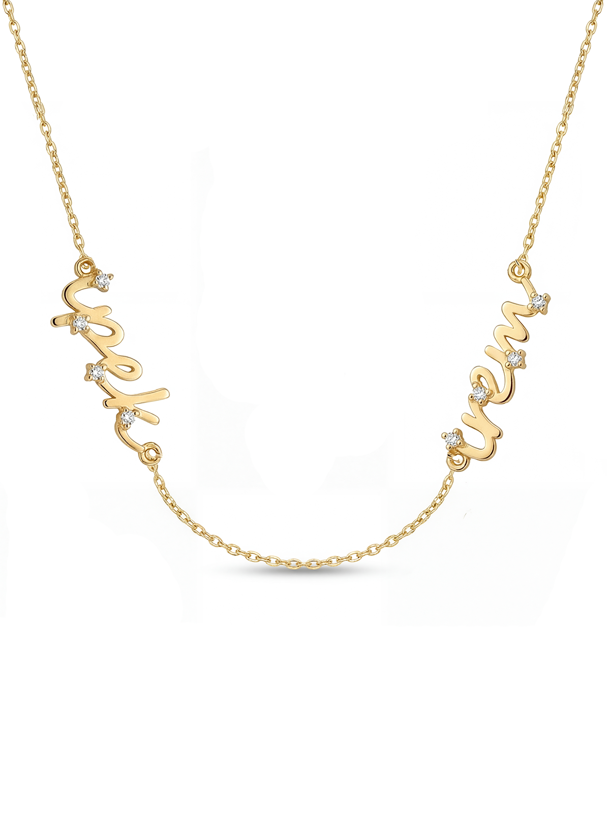 Valea Taşlı İsim Kolye