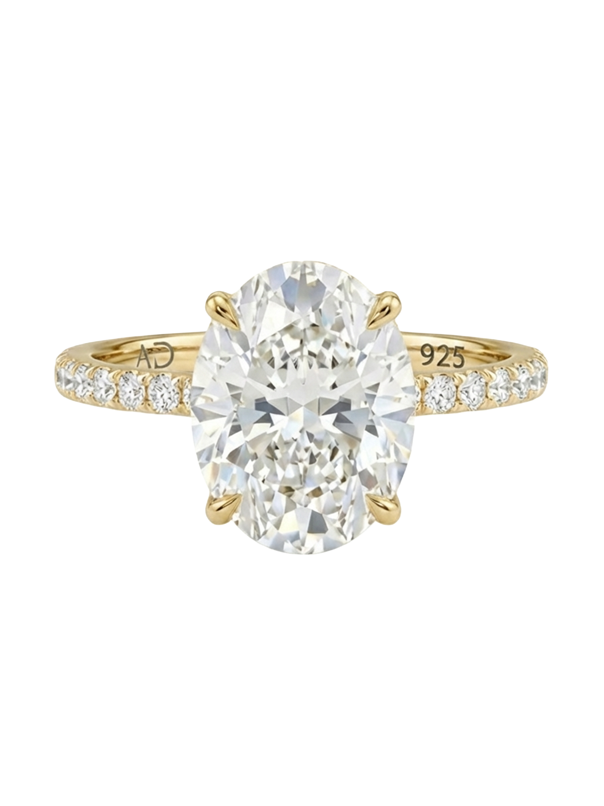 Şıklığın simgesi 2.3CT Oval Cut Eternity Yüzük, Gold, Silver ve Rose Gold renk seçenekleriyle, zamansız bir tasarım için ideal.