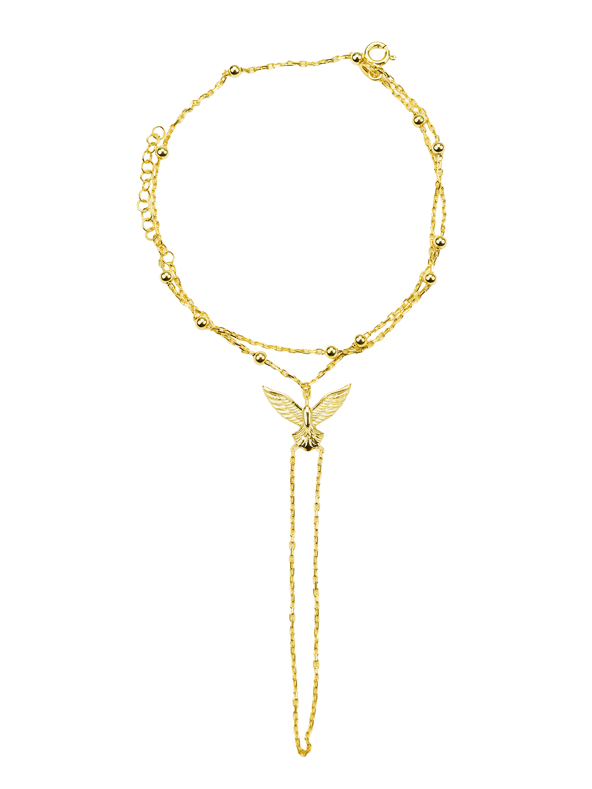 Isla Şahmeran bilekliğinin zarif detayları, 925 ayar gümüş ve kanat figürü ile şıklığı simgeler. Minimal tasarımının gücüyle öne çıkıyor.