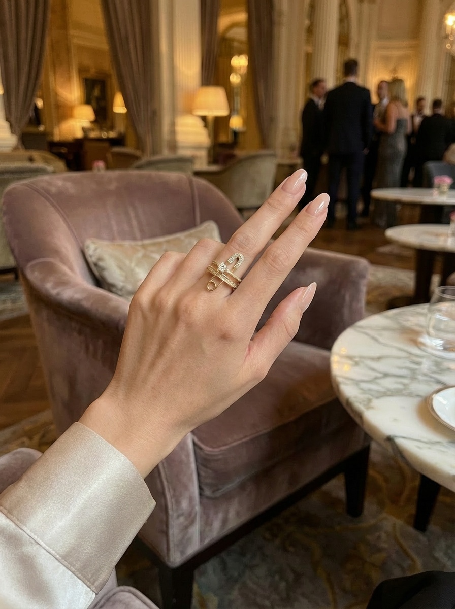 Nora Yüzük - Ayarlanabilir formu ile her parmağa uyum sağlayan, modern stil ve sofistike görünümüyle dikkat çeken bir parça.