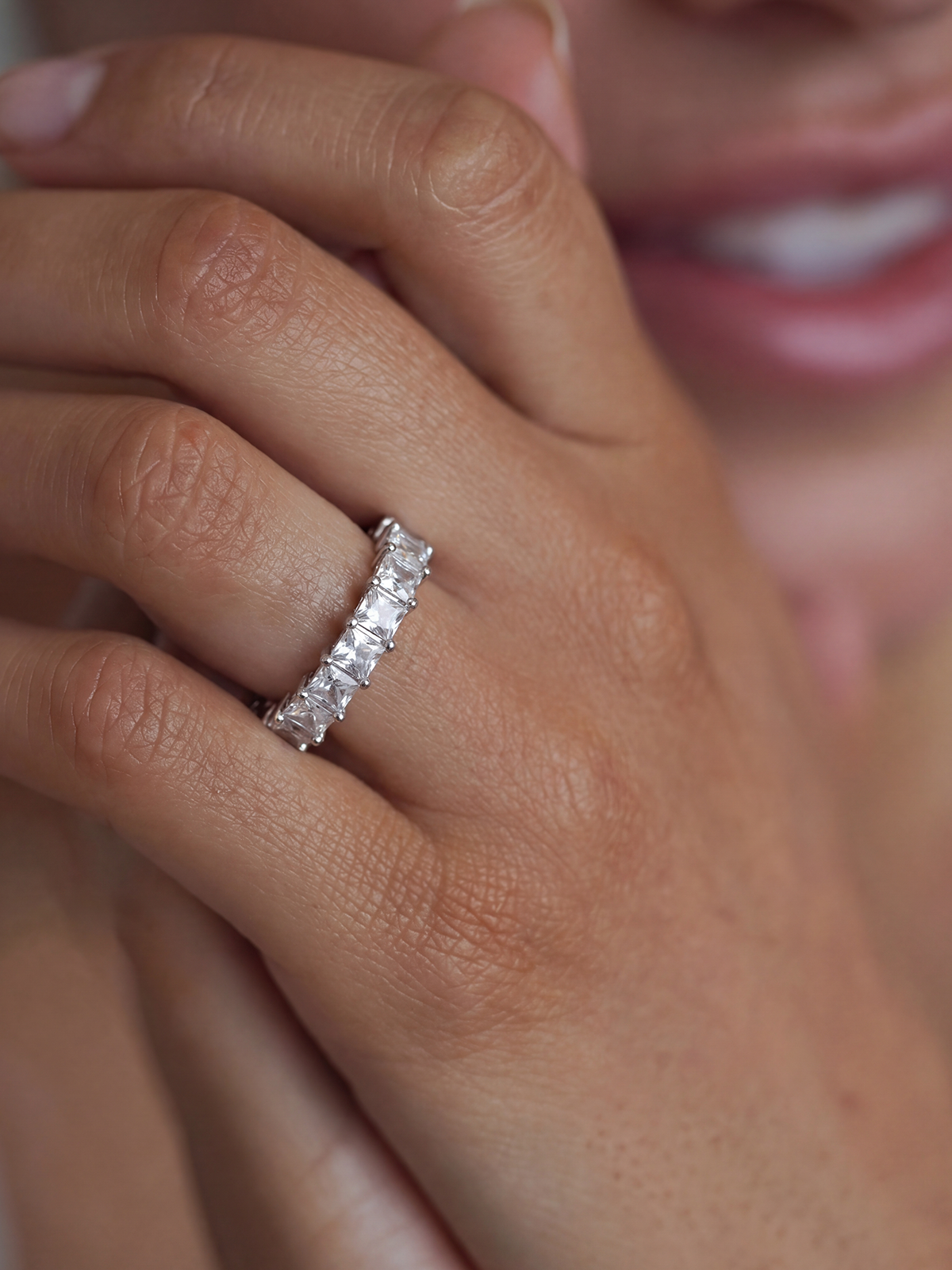 Princess Cut Avelin Yüzük