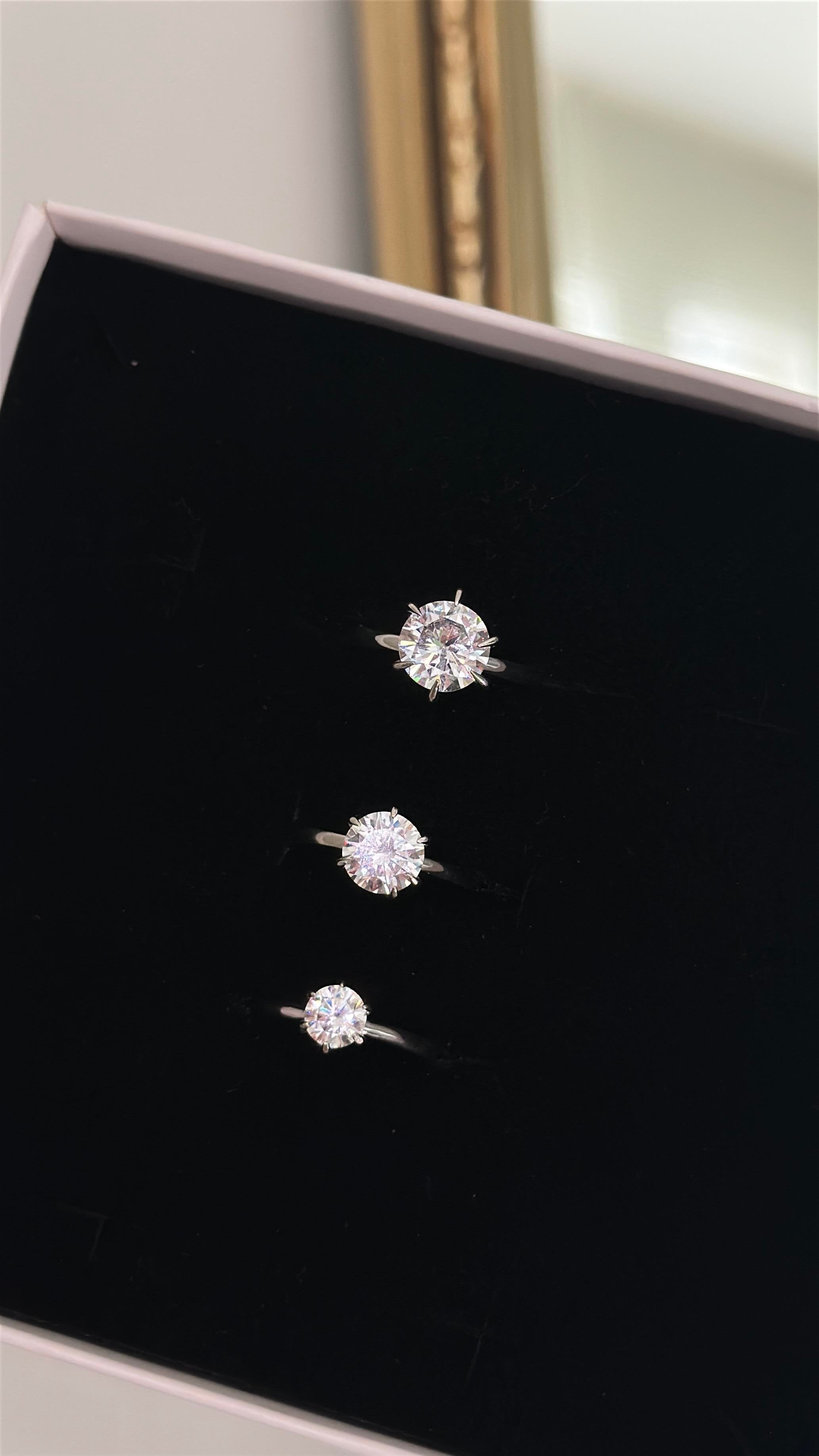 9MM 2.75CT Hexagon Tektaş Yüzük  Atelier Duygu.