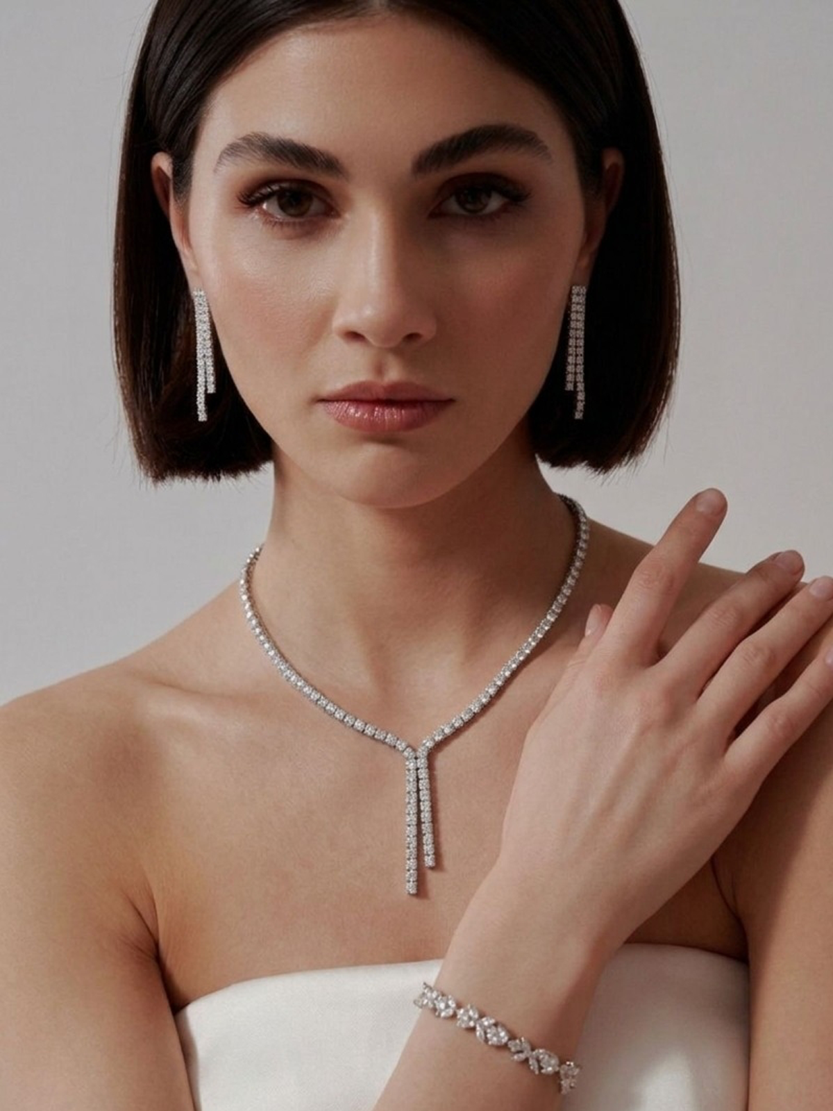 Aria Döküm Su Yolu Kolye - Küpe Set