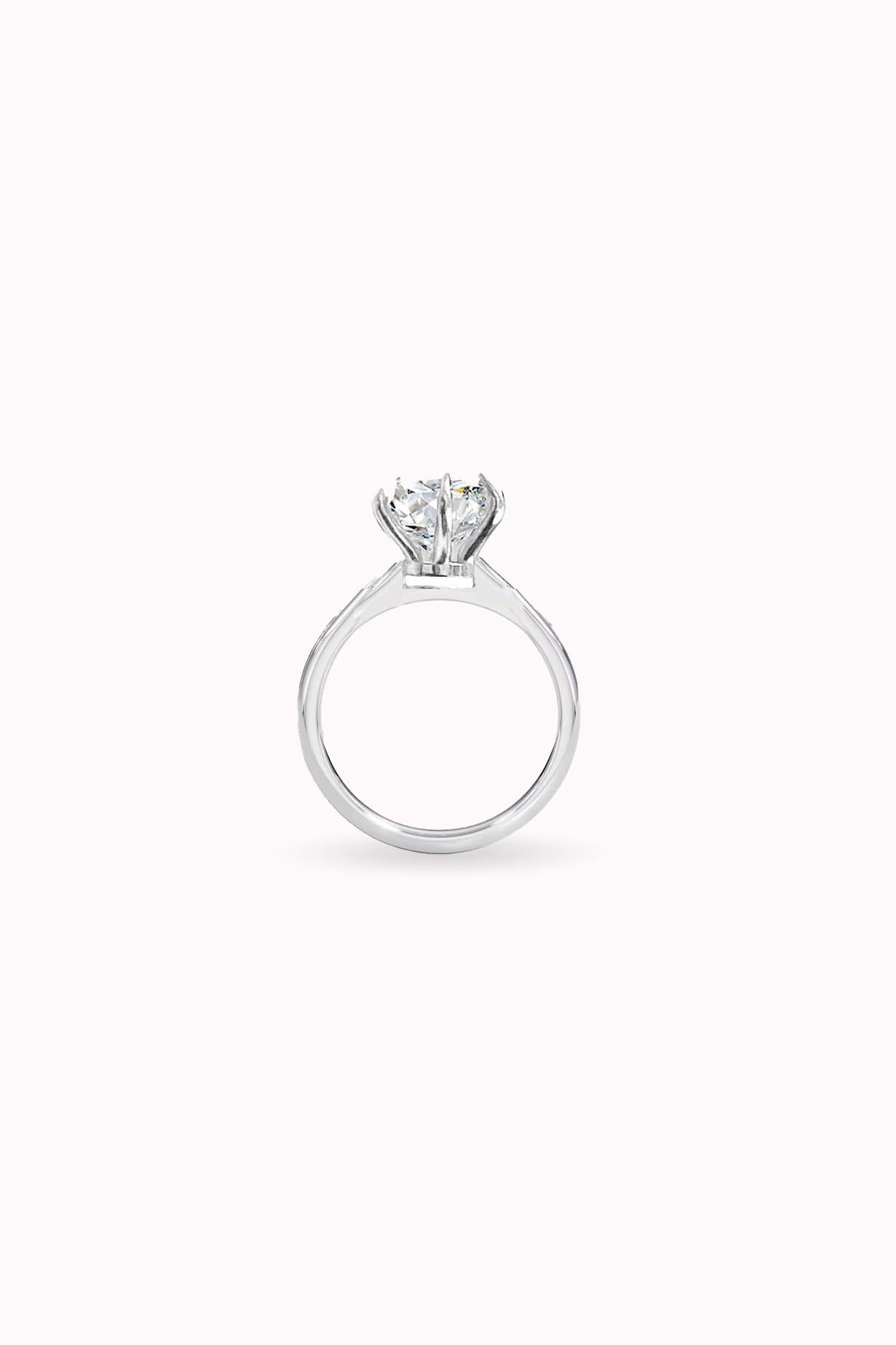 8MM 2.00CT Hexagon Tektaş Yüzük  Atelier Duygu.