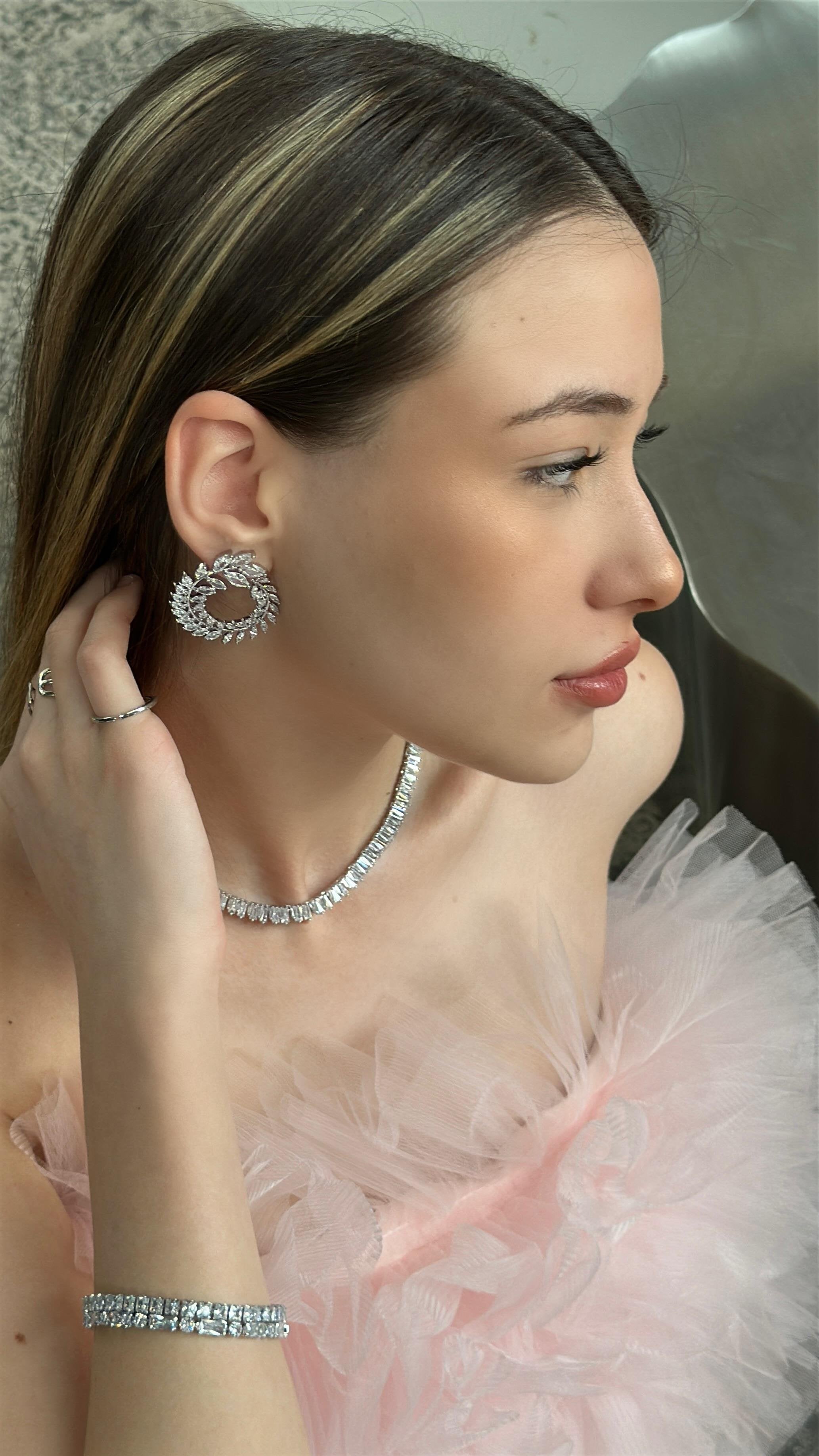 4MM | Princess Cut Su Yolu Bileklik |   Luxury Jewelry by  Atelier Duygu.