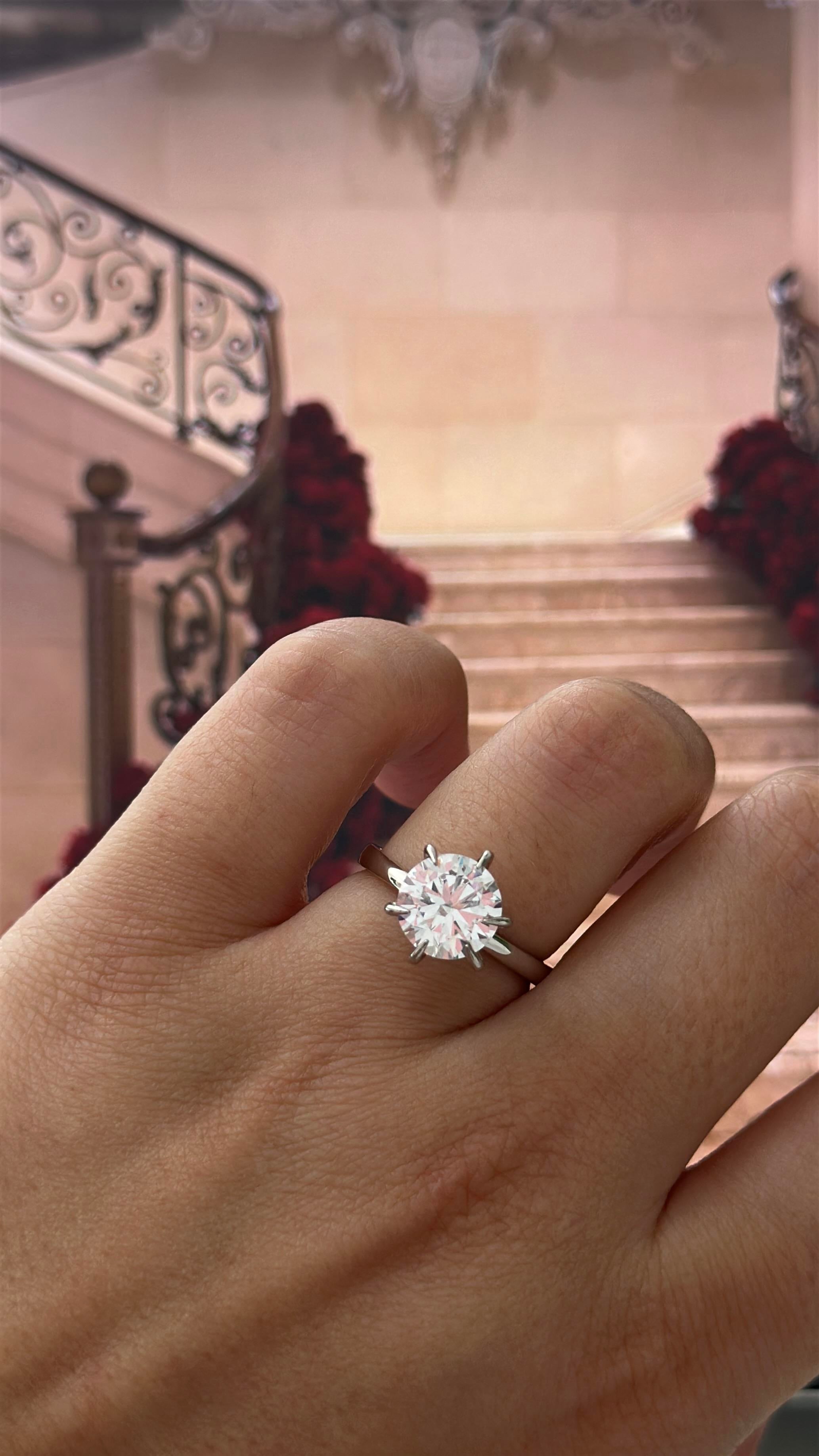 9MM 2.75CT Hexagon Tektaş Yüzük  Atelier Duygu.