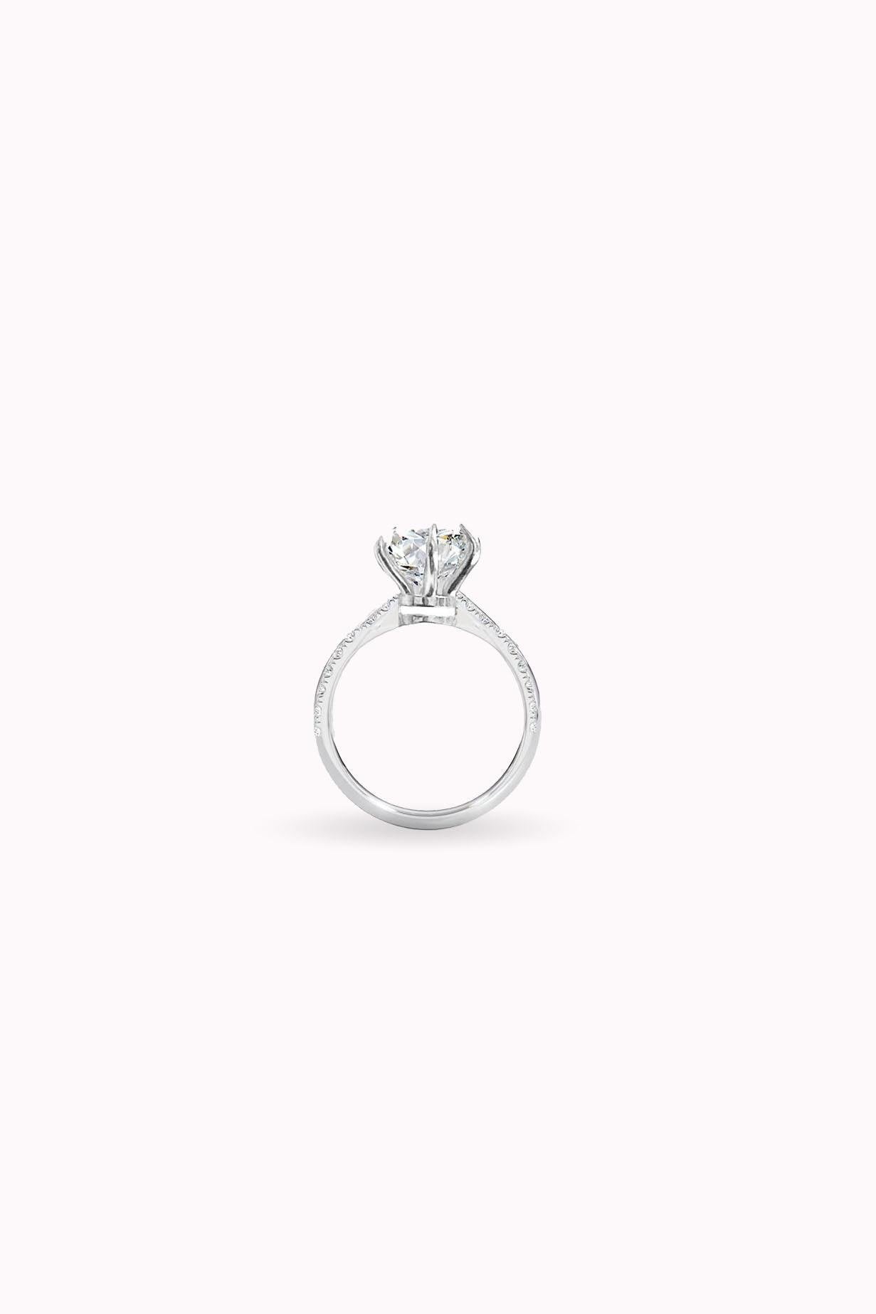 6MM 0.90CT Stony Hexagon Tektaş Yüzük  Atelier Duygu.