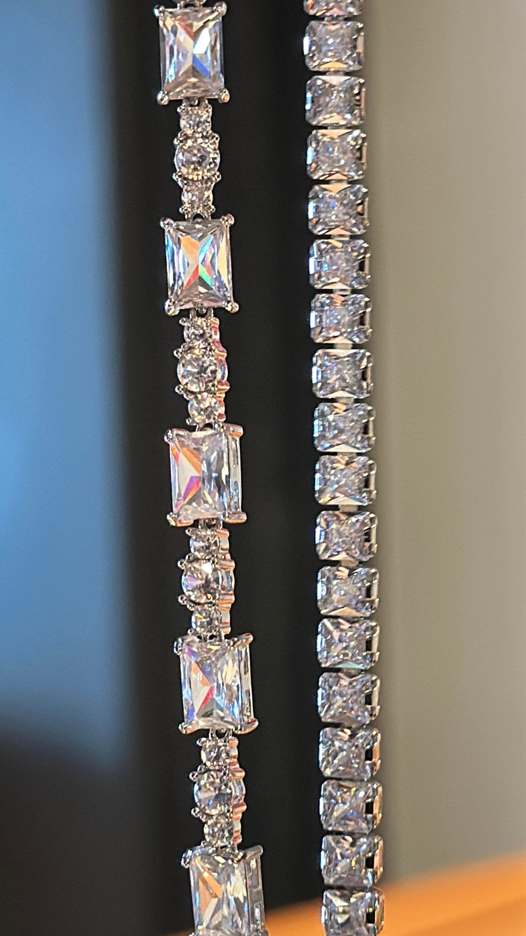 4MM | Princess Cut Su Yolu Bileklik |   Luxury Jewelry by  Atelier Duygu.