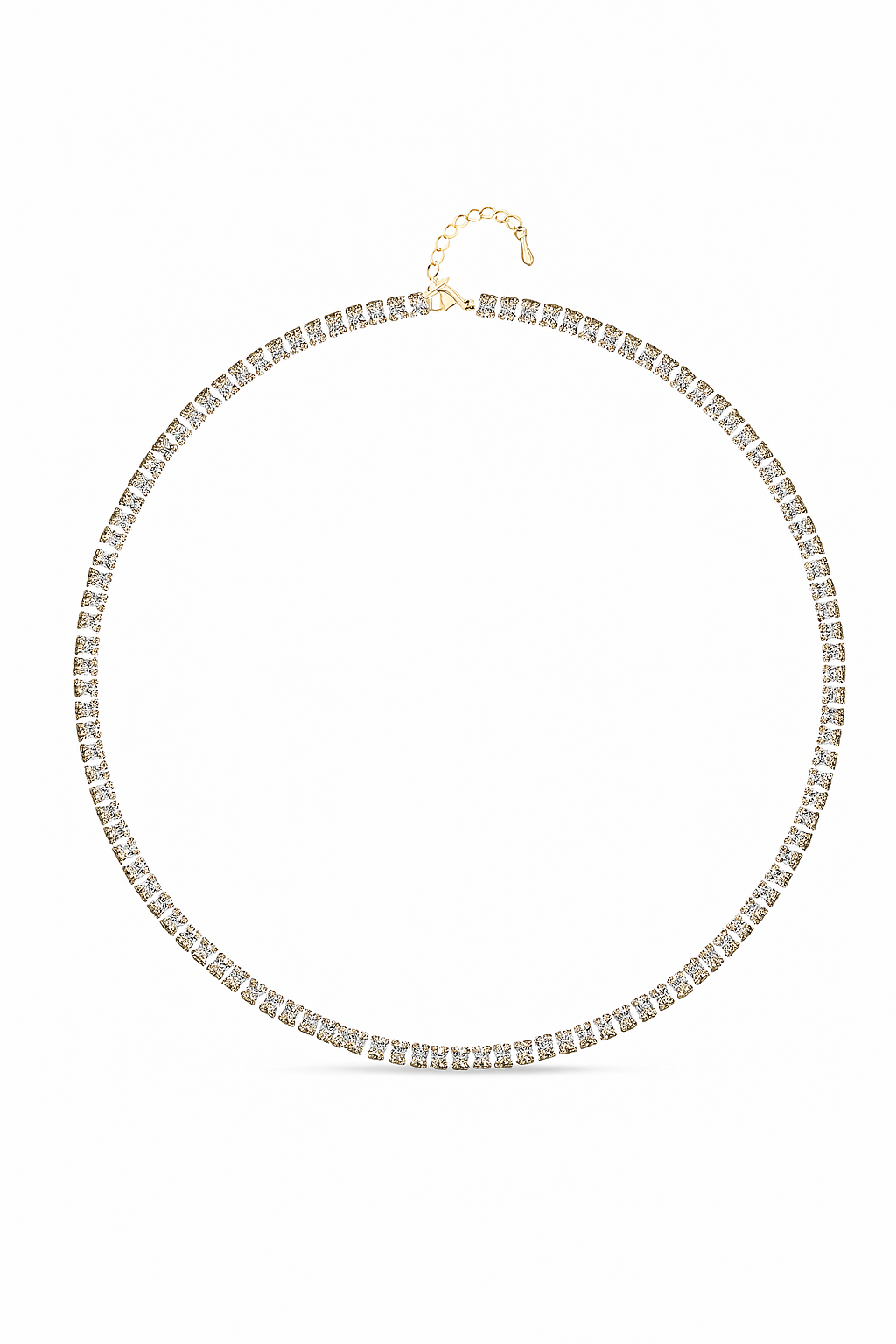 3MM | Choker Princess Cut Su Yolu Kolye  Atelier Duygu.