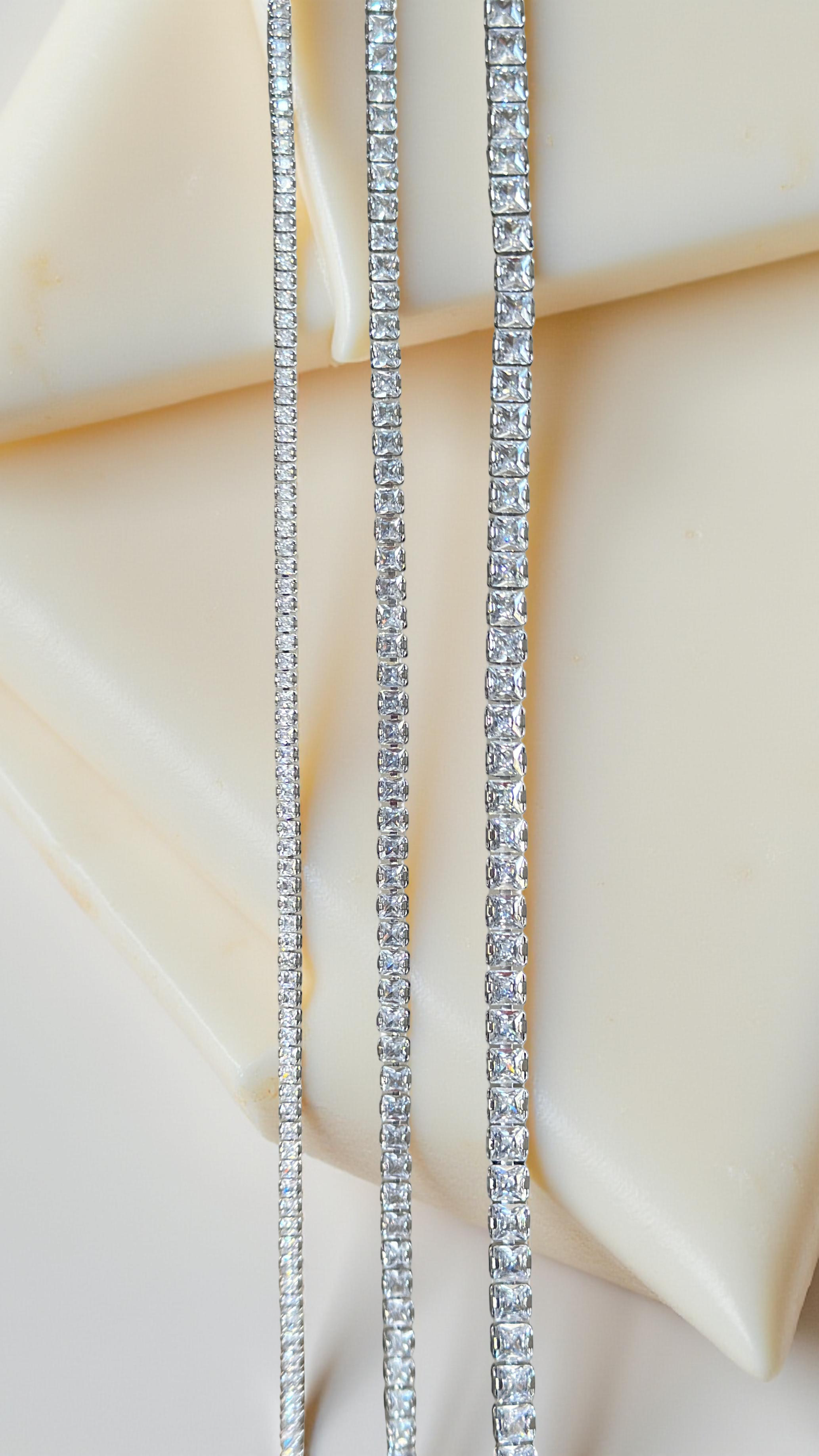 2MM | Choker Princess Cut Su Yolu Kolye |   Luxury Jewelry by  Atelier Duygu.