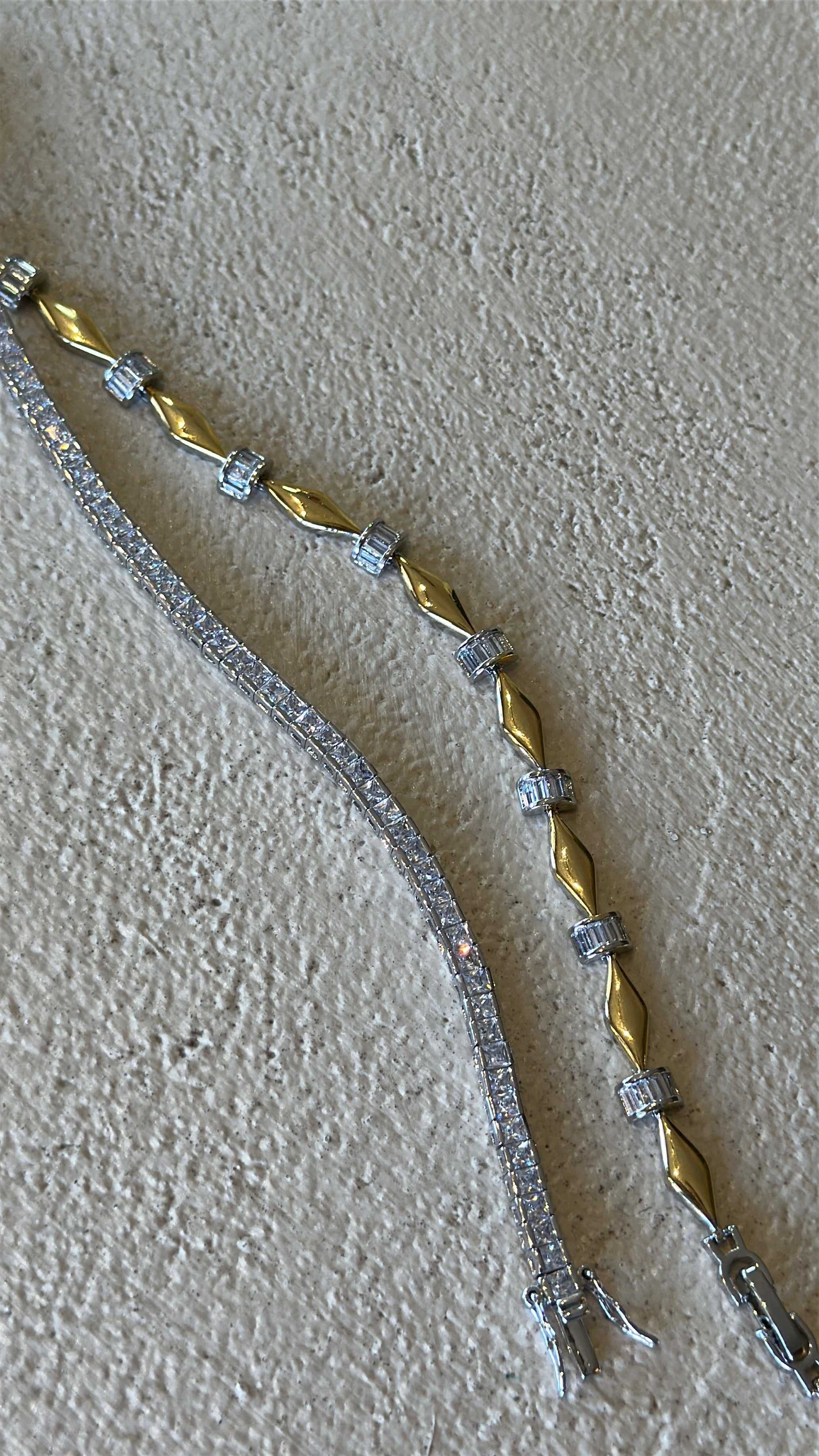 4MM | Princess Cut Döküm Su Yolu Bileklik  Atelier Duygu.