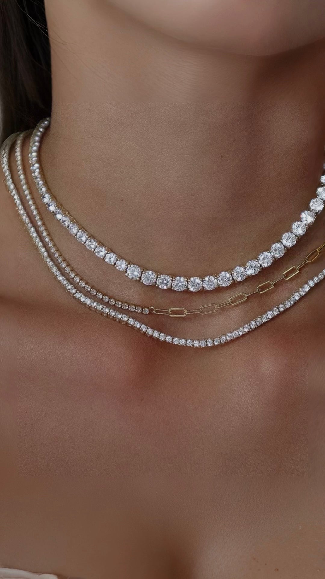 Tennis x Chain Kolye |   Luxury Jewelry by  Atelier Duygu.