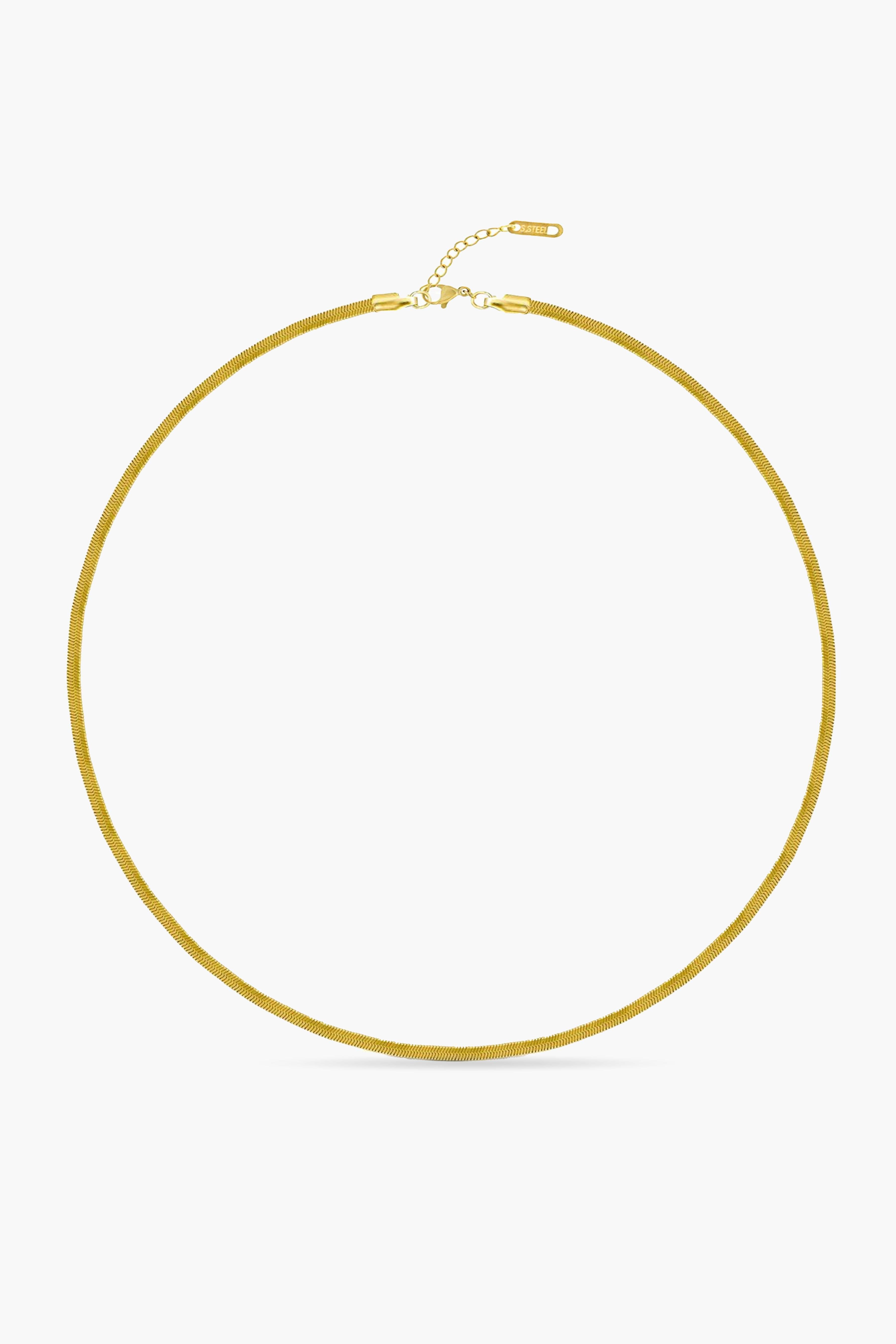 Slim Flat Chain Kolye |   Luxury Jewelry by  Atelier Duygu.