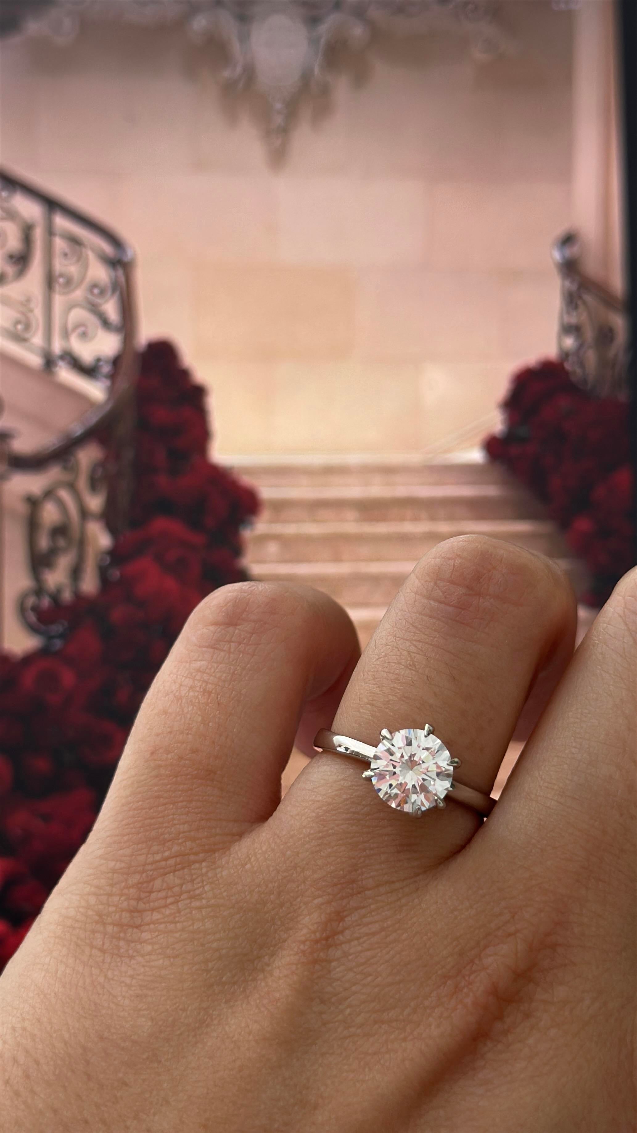 8MM 2.00CT Hexagon Tektaş Yüzük  Atelier Duygu.