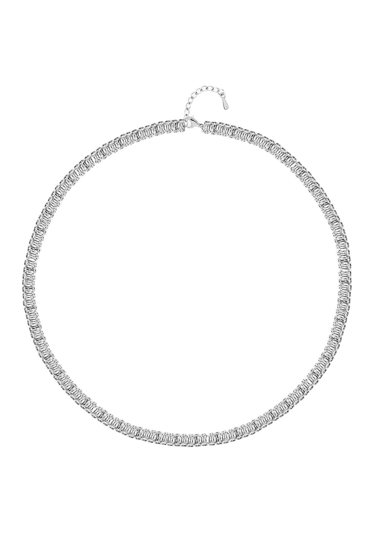 3MM | Choker Baguette Su Yolu Kolye  Atelier Duygu.