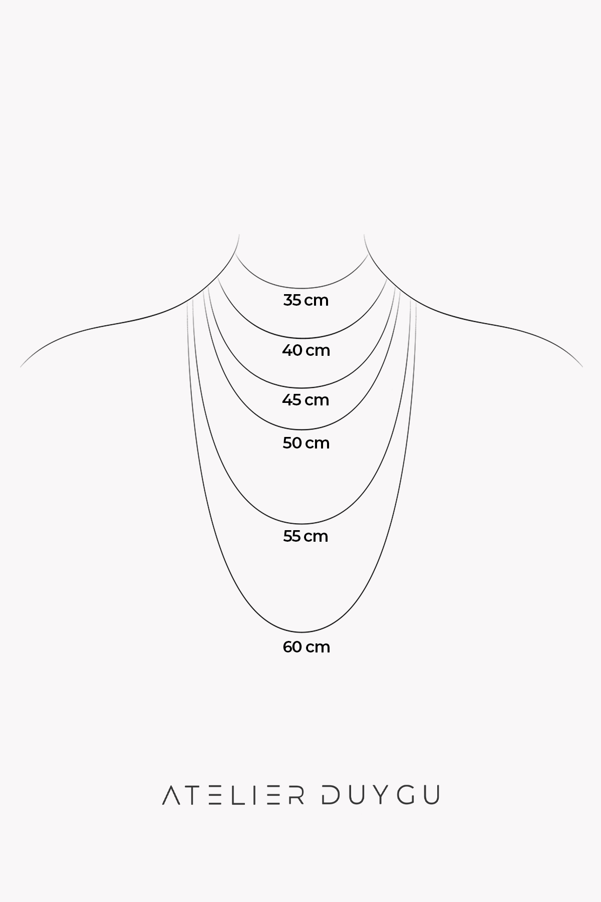 Ivana Gold Döküm Su Yolu Kolye  Atelier Duygu.