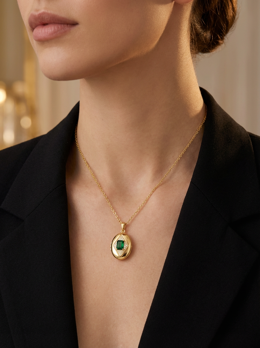 Valerie Kolye açılabilir kapaklı locket yapısıyla, nostaljik bir zarafetin sembolü