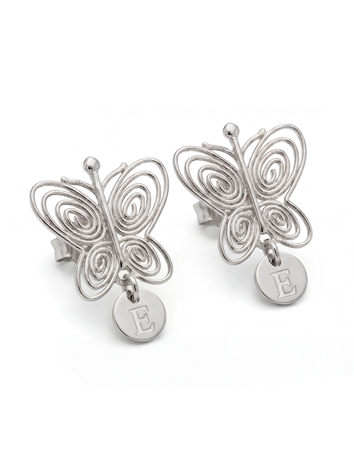 Harfli Kelebek Küpe